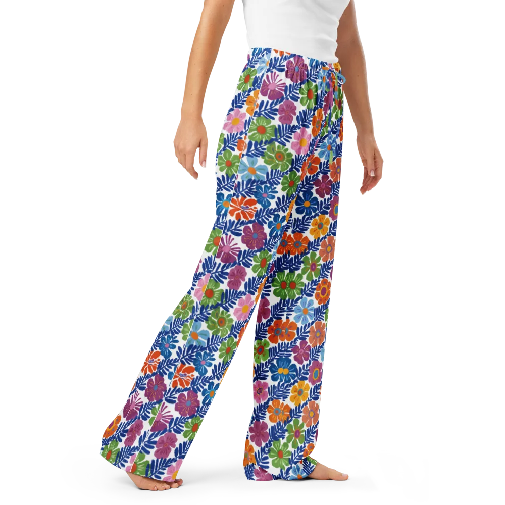 Botanical Cadence on Women's Pajama Pants — Right Front
