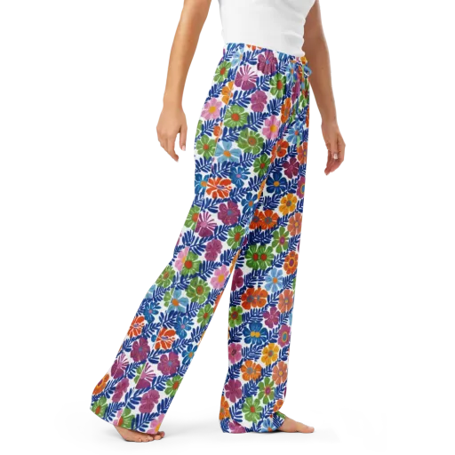 Botanical Cadence on a Women's Pajama Pants
