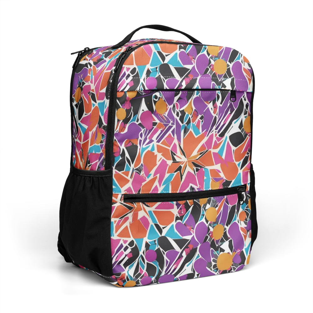 Kaleidoscope Grove on Utility Backpack — Right Front