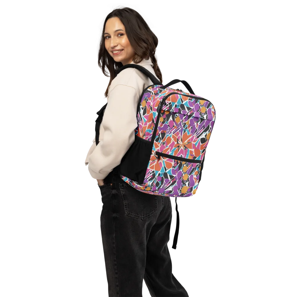 Kaleidoscope Grove on Utility Backpack — Back