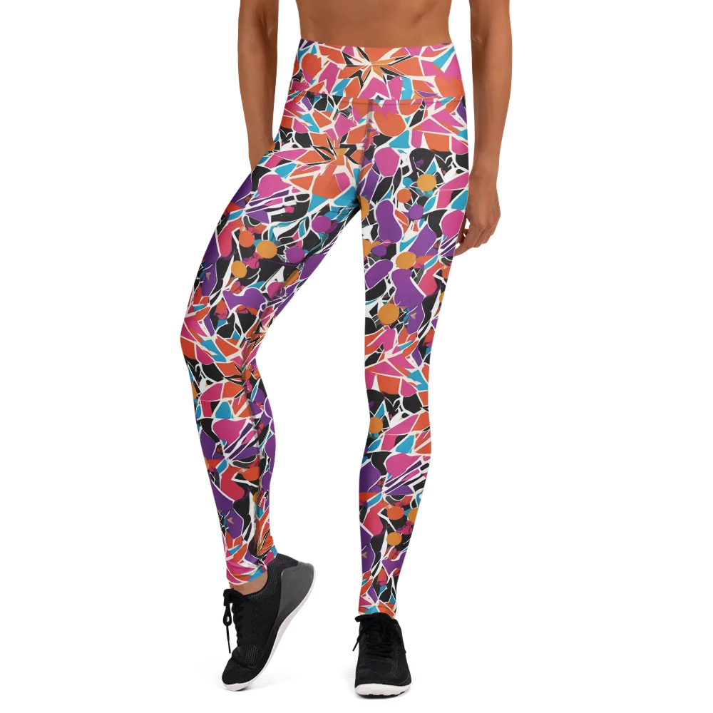 Kaleidoscope Grove on Yoga Leggings — Front