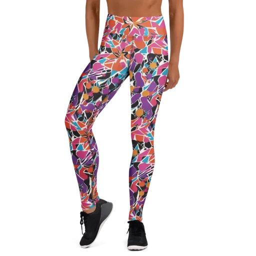 Kaleidoscope Grove on a Yoga Leggings