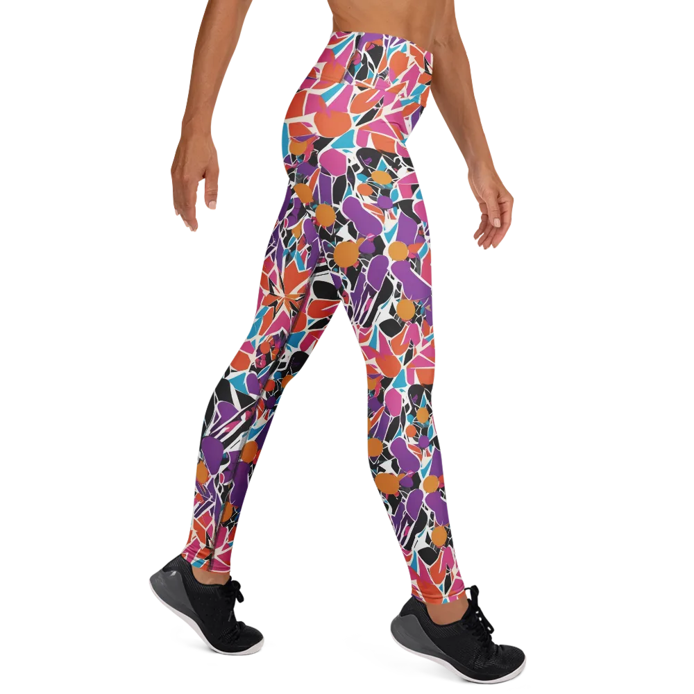 Kaleidoscope Grove on Yoga Leggings — Right
