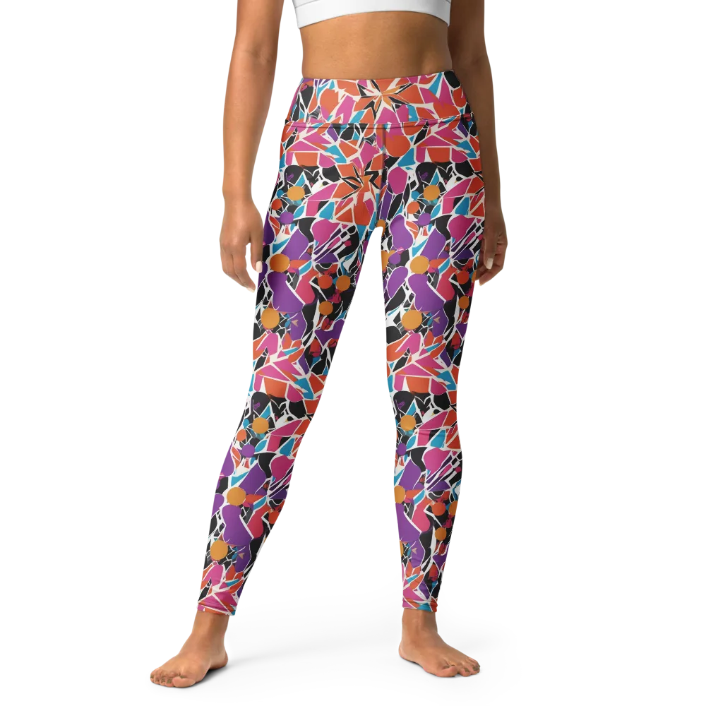 Kaleidoscope Grove on Yoga Leggings — Front