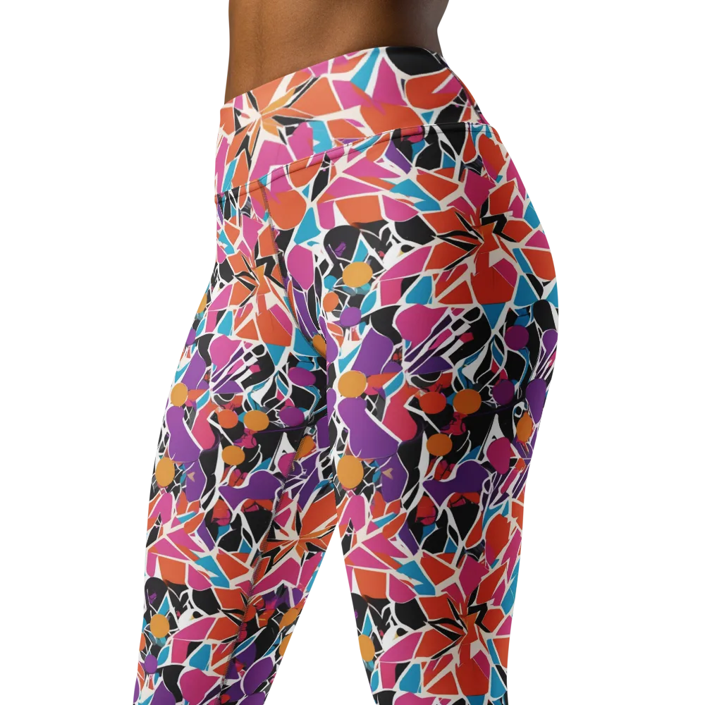 Kaleidoscope Grove on Yoga Leggings — Left Front