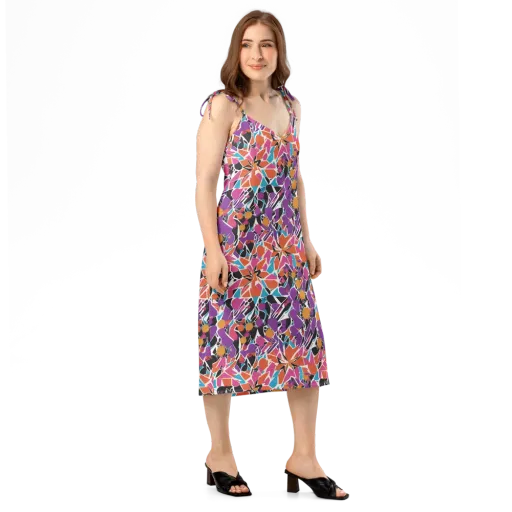 Kaleidoscope Grove on a Slip Dress