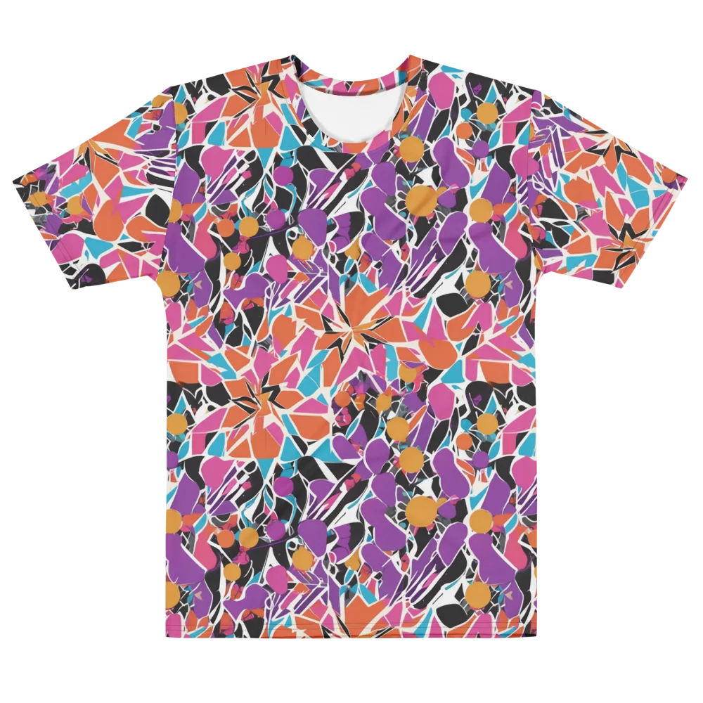 Kaleidoscope Grove on Men's Cotton Crew Neck T-Shirt — Front