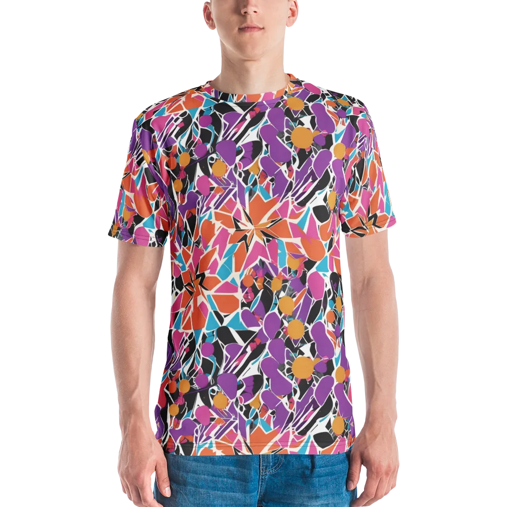 Kaleidoscope Grove on Men's Crew Neck T-Shirt — Front