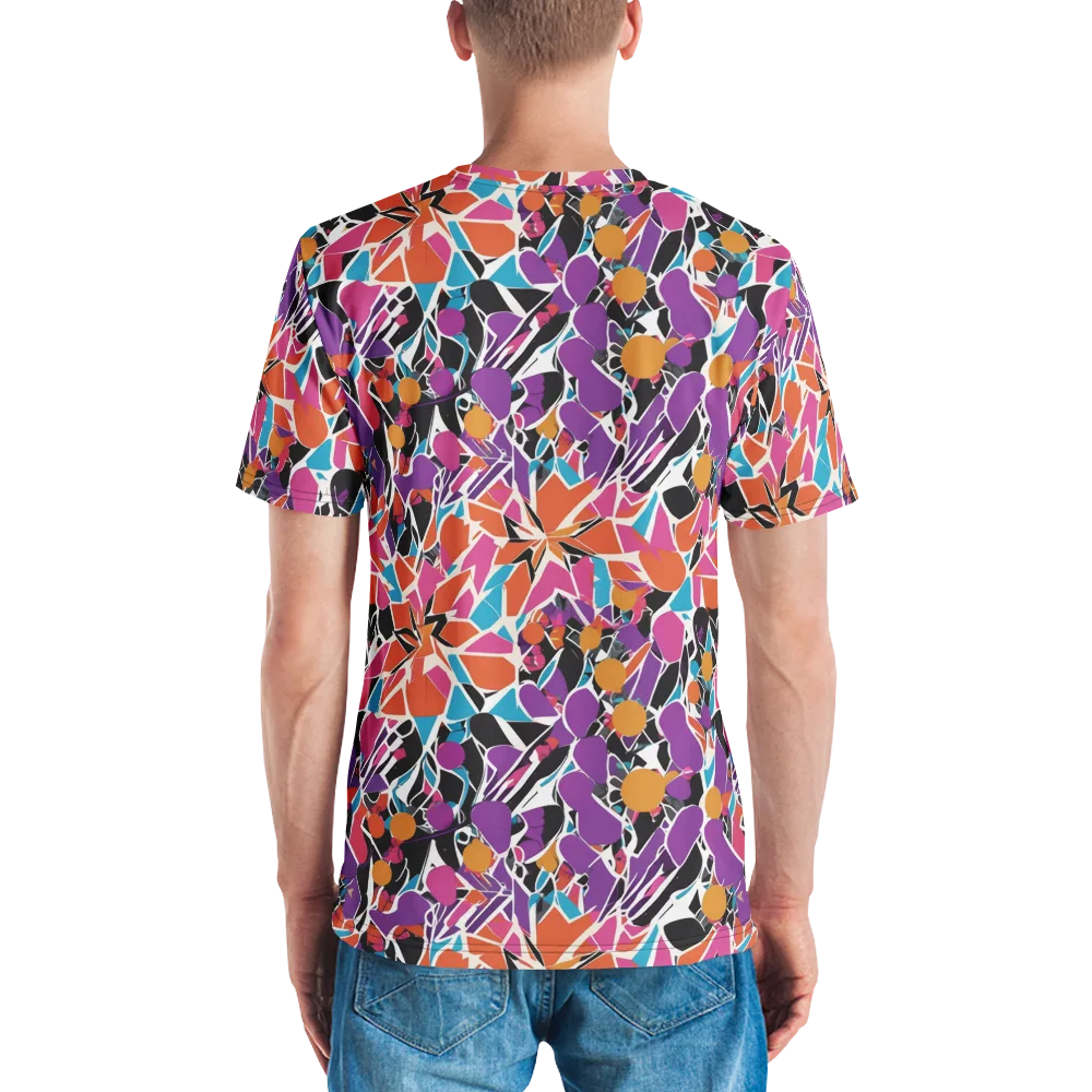 Kaleidoscope Grove on Men's Crew Neck T-Shirt — Back