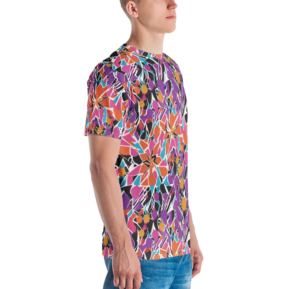 Kaleidoscope Grove on Men's Crew Neck T-Shirt — Right