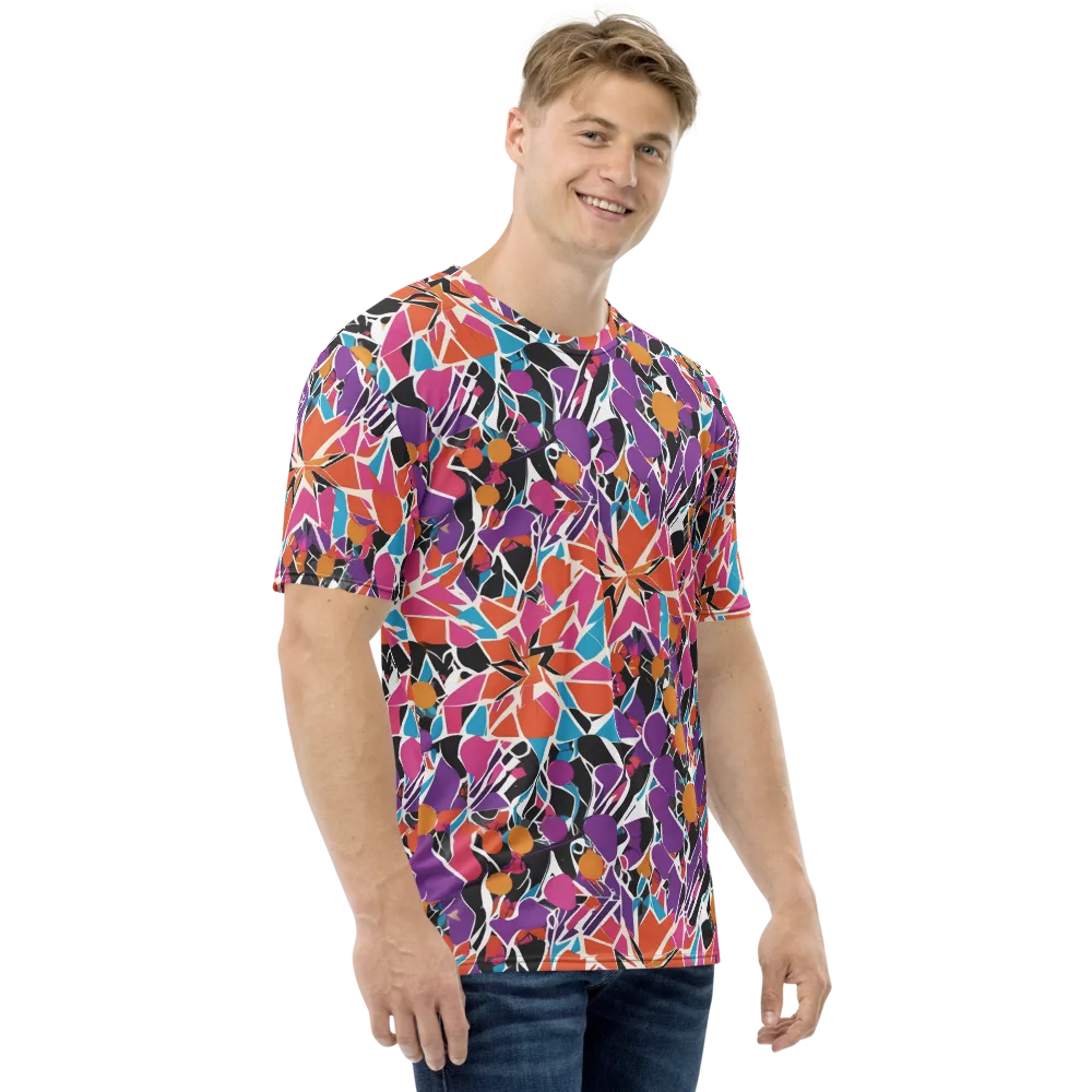 Kaleidoscope Grove on Men's Crew Neck T-Shirt — Right