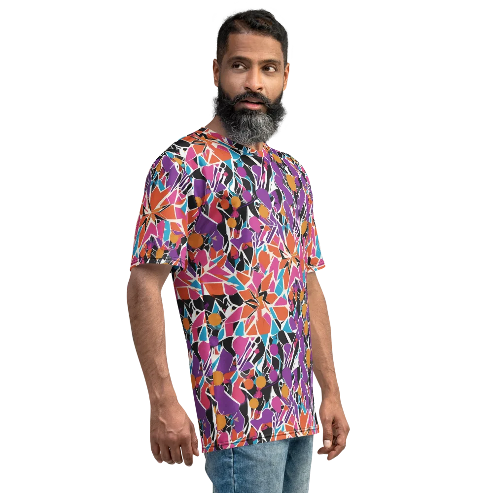 Kaleidoscope Grove on Men's Crew Neck T-Shirt — Right