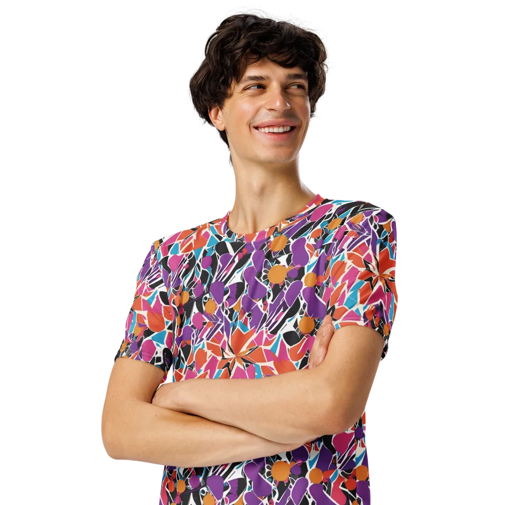 Kaleidoscope Grove on Men's Crew Neck T-Shirt — Left Front