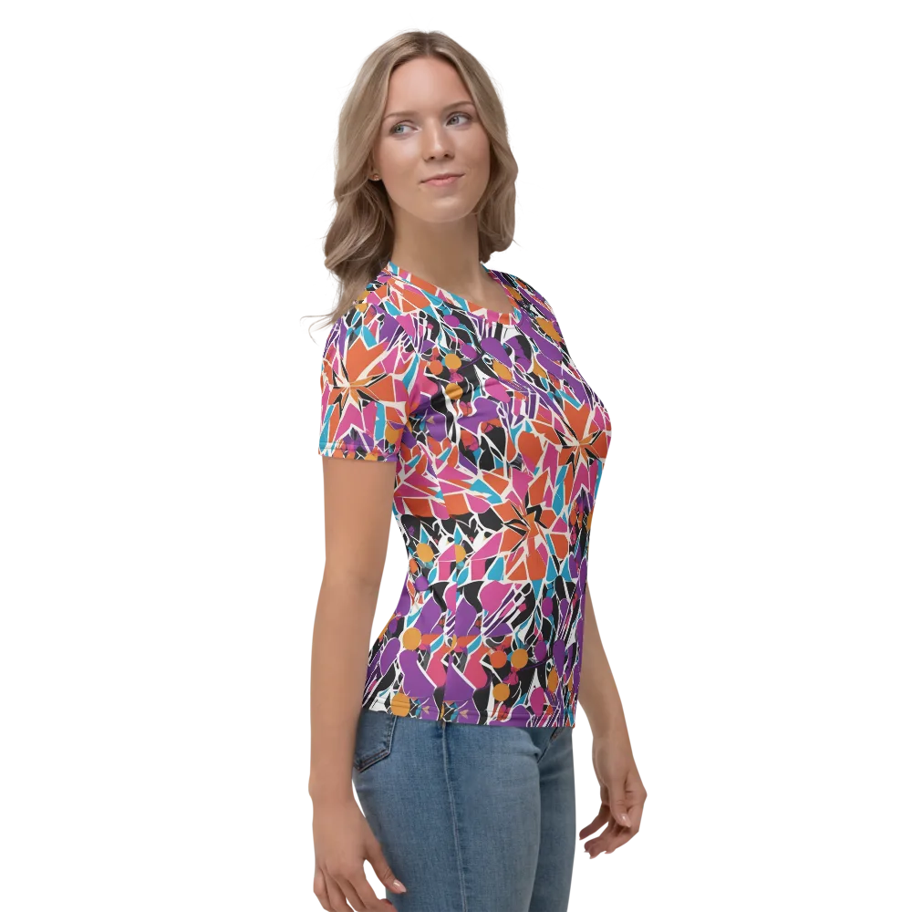 Kaleidoscope Grove on Women's Crew Neck T-Shirt — Right