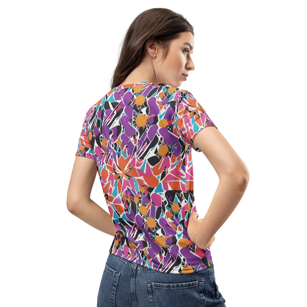 Kaleidoscope Grove on Women's Crew Neck T-Shirt — Back