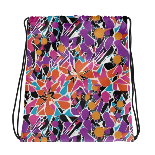 Kaleidoscope Grove on a Drawstring Bag