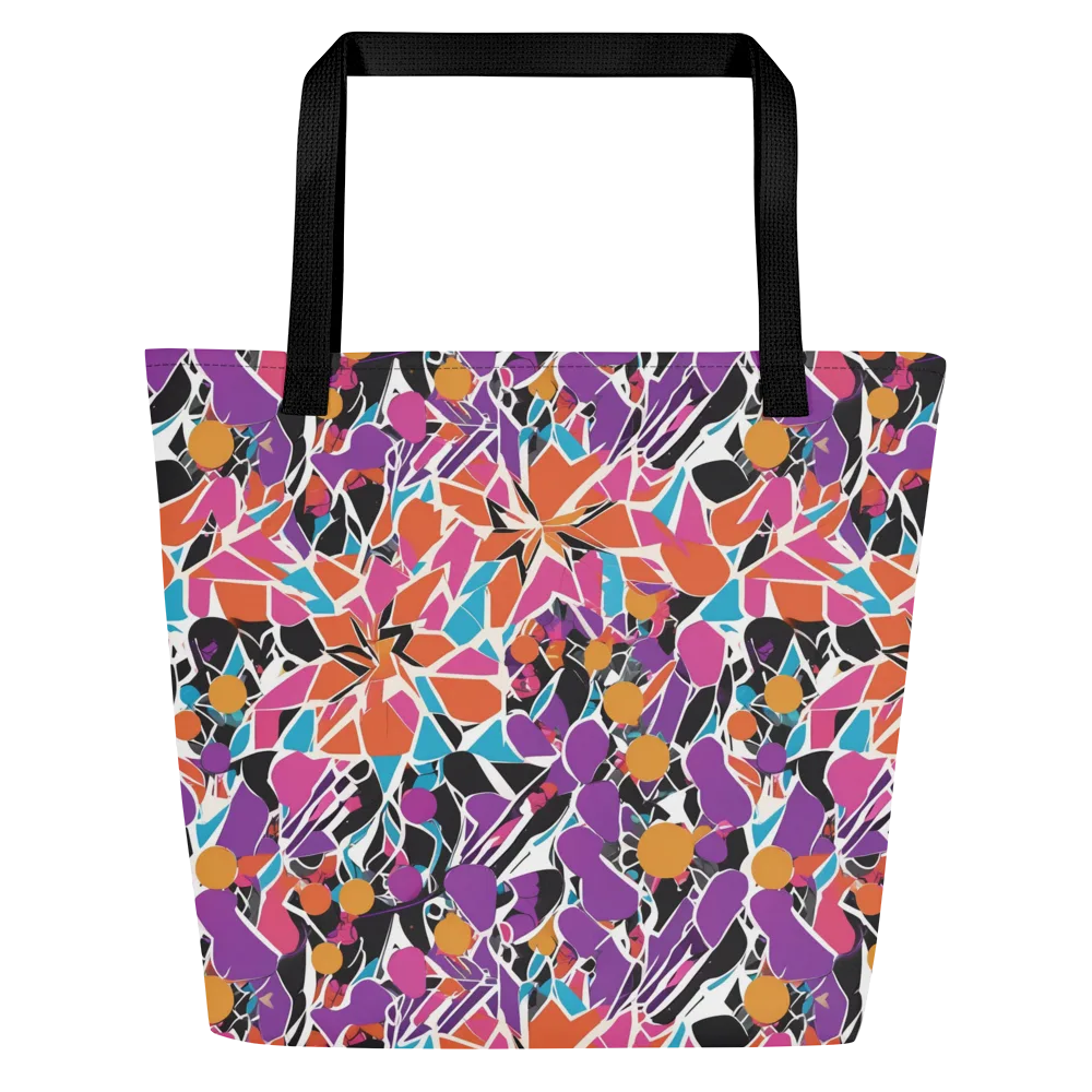 Kaleidoscope Grove on Large Tote Bag W/ Pocket — Front