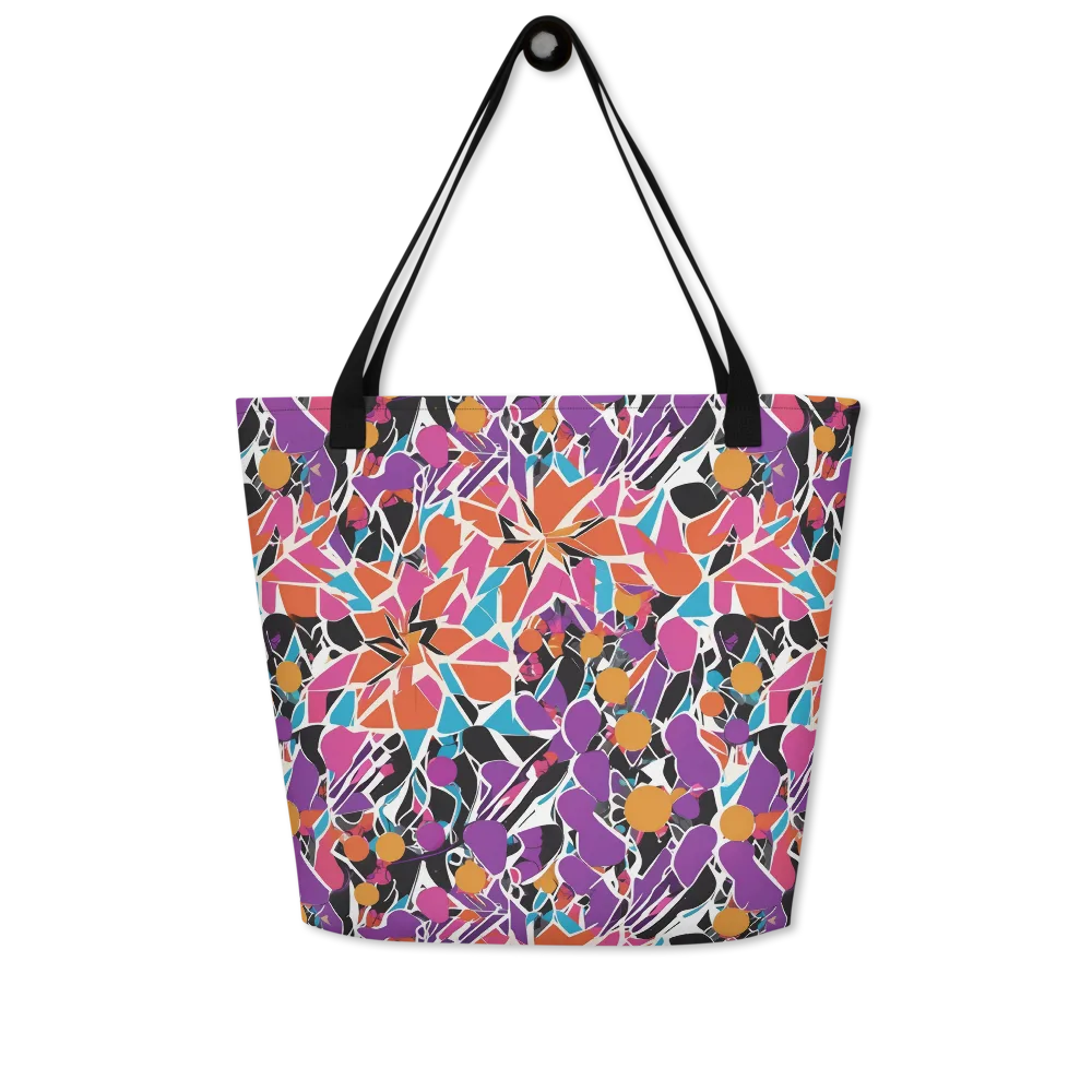 Kaleidoscope Grove on Large Tote Bag W/ Pocket — Front