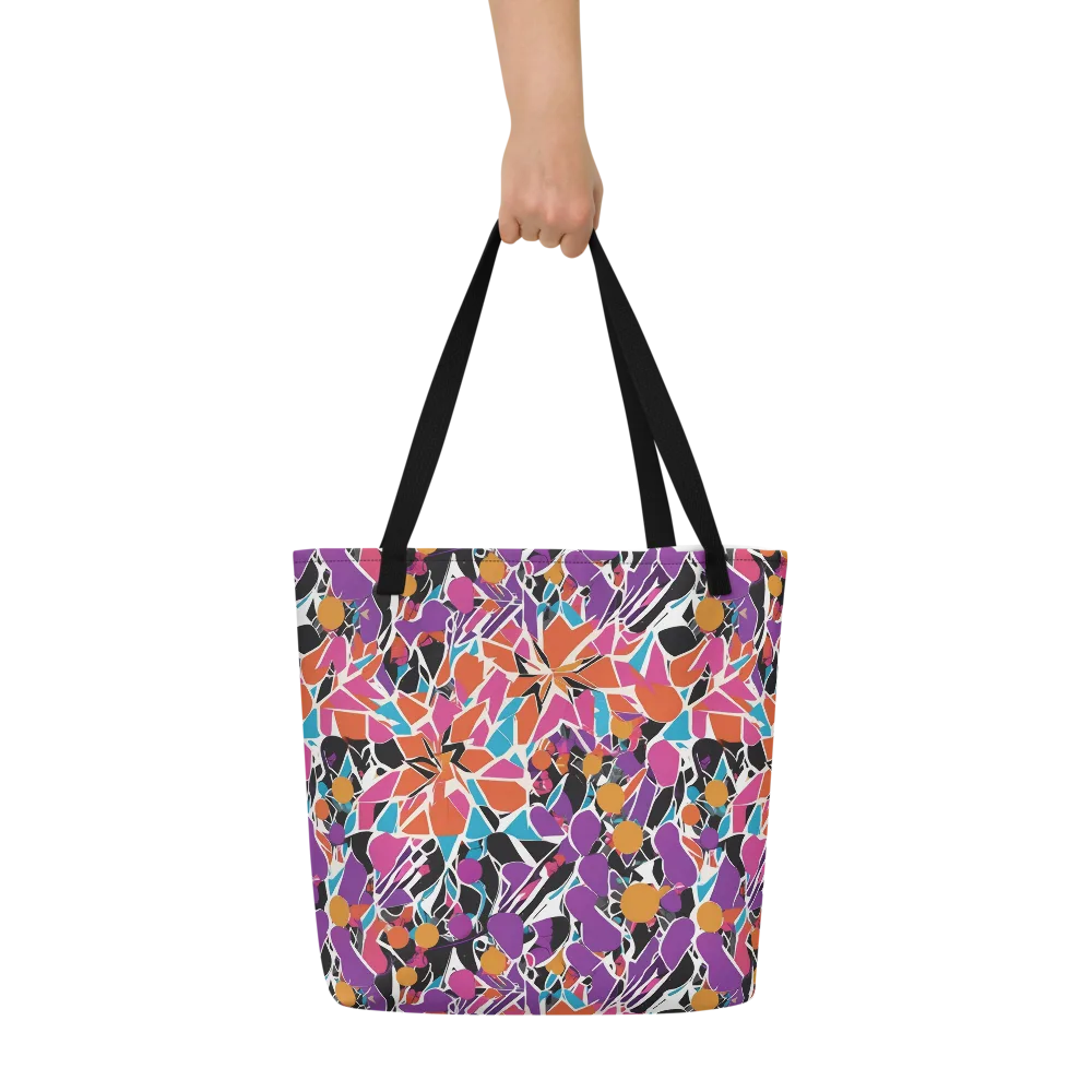Kaleidoscope Grove on Large Tote Bag W/ Pocket — Front