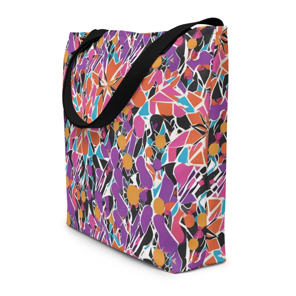 Kaleidoscope Grove on Large Tote Bag W/ Pocket — Front