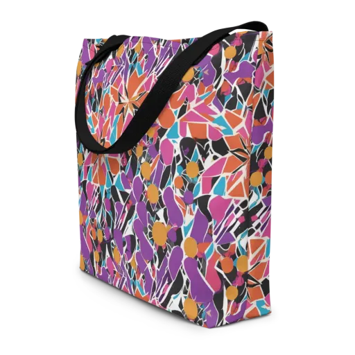 Kaleidoscope Grove on a Large Tote Bag W/ Pocket