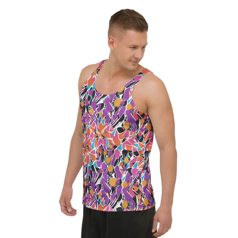 Kaleidoscope Grove on Men's Tank Top — Left Front
