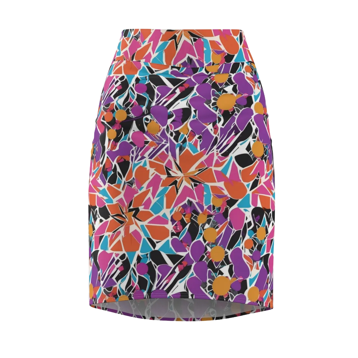 Kaleidoscope Grove on Pencil Skirt — Front