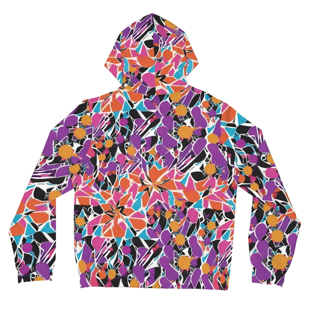 Kaleidoscope Grove on Women's Full-Zip Hoodie — Back