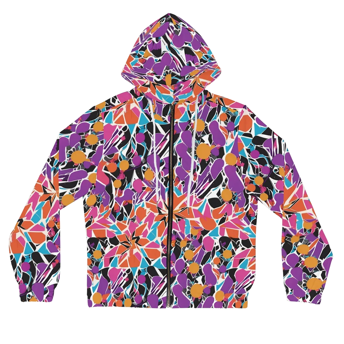 Kaleidoscope Grove on Women's Full-Zip Hoodie — Front