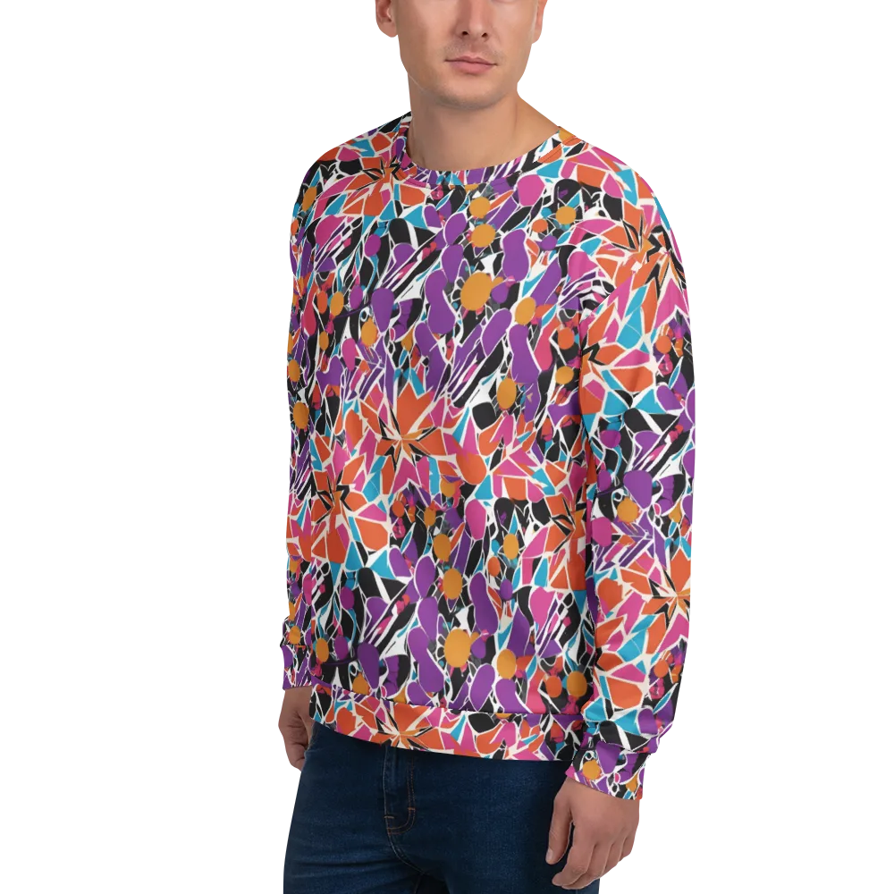 Kaleidoscope Grove on Sweatshirt — Left Front