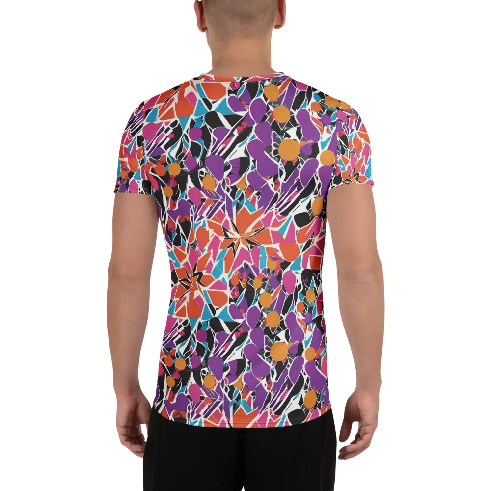 Kaleidoscope Grove on Men's Athletic T-Shirt — Back