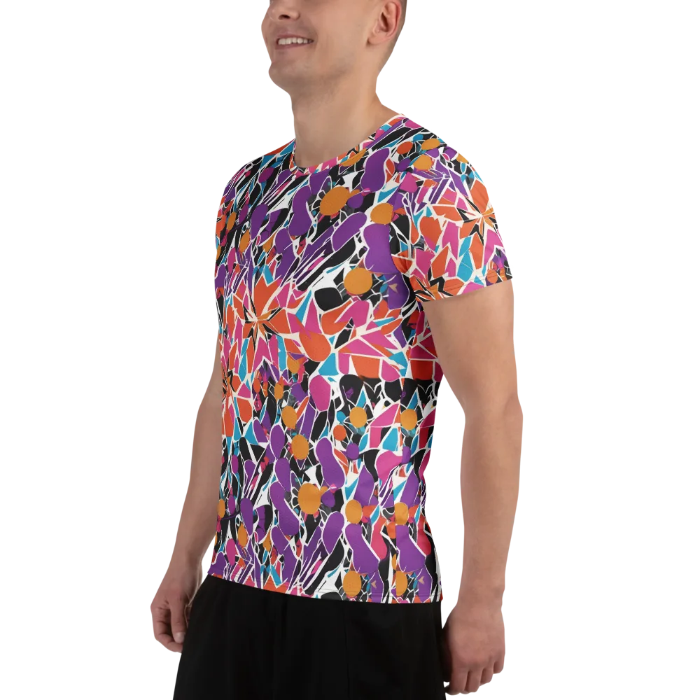 Kaleidoscope Grove on Men's Athletic T-Shirt — Left
