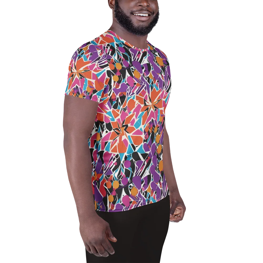 Kaleidoscope Grove on Men's Athletic T-Shirt — Right