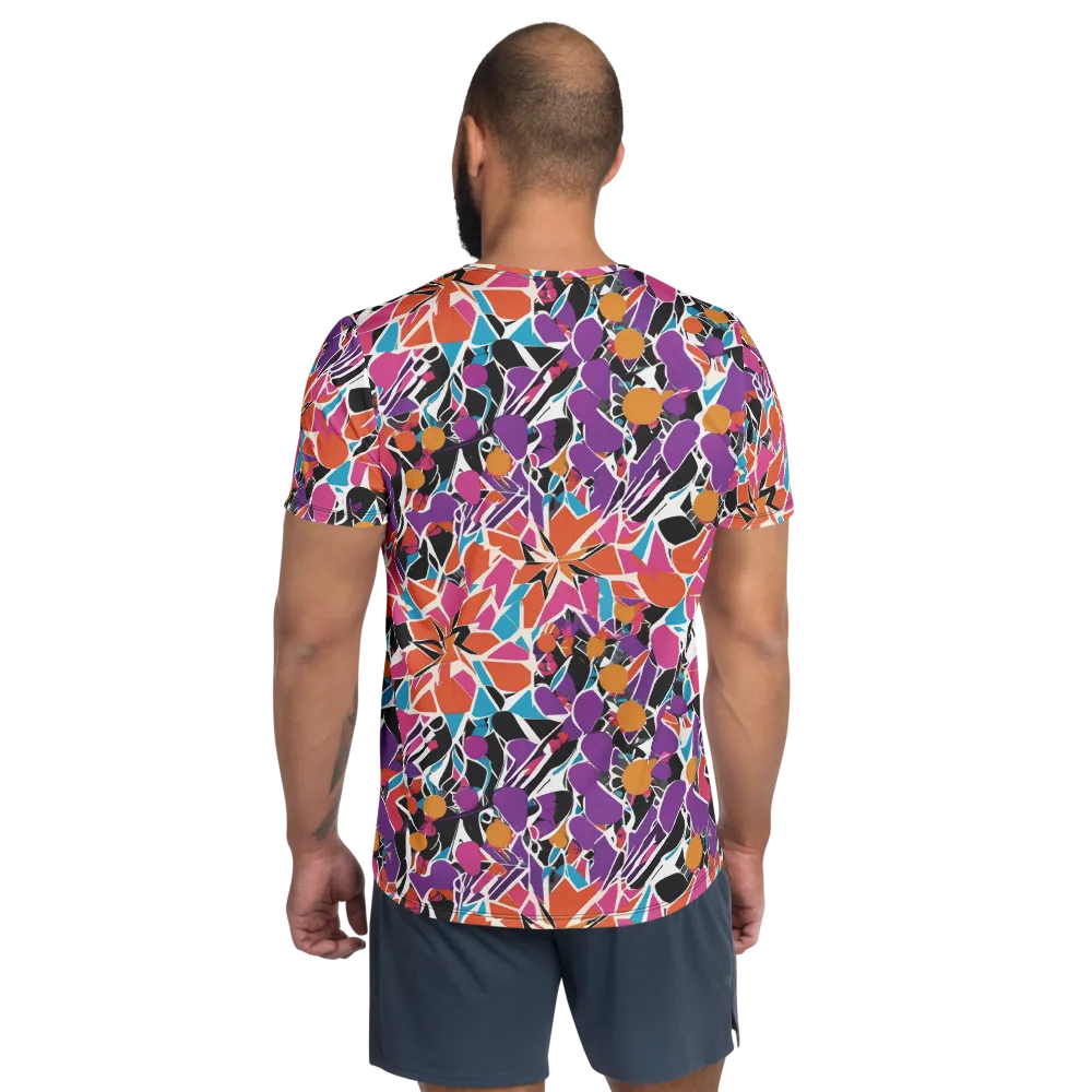 Kaleidoscope Grove on Men's Athletic T-Shirt — Back