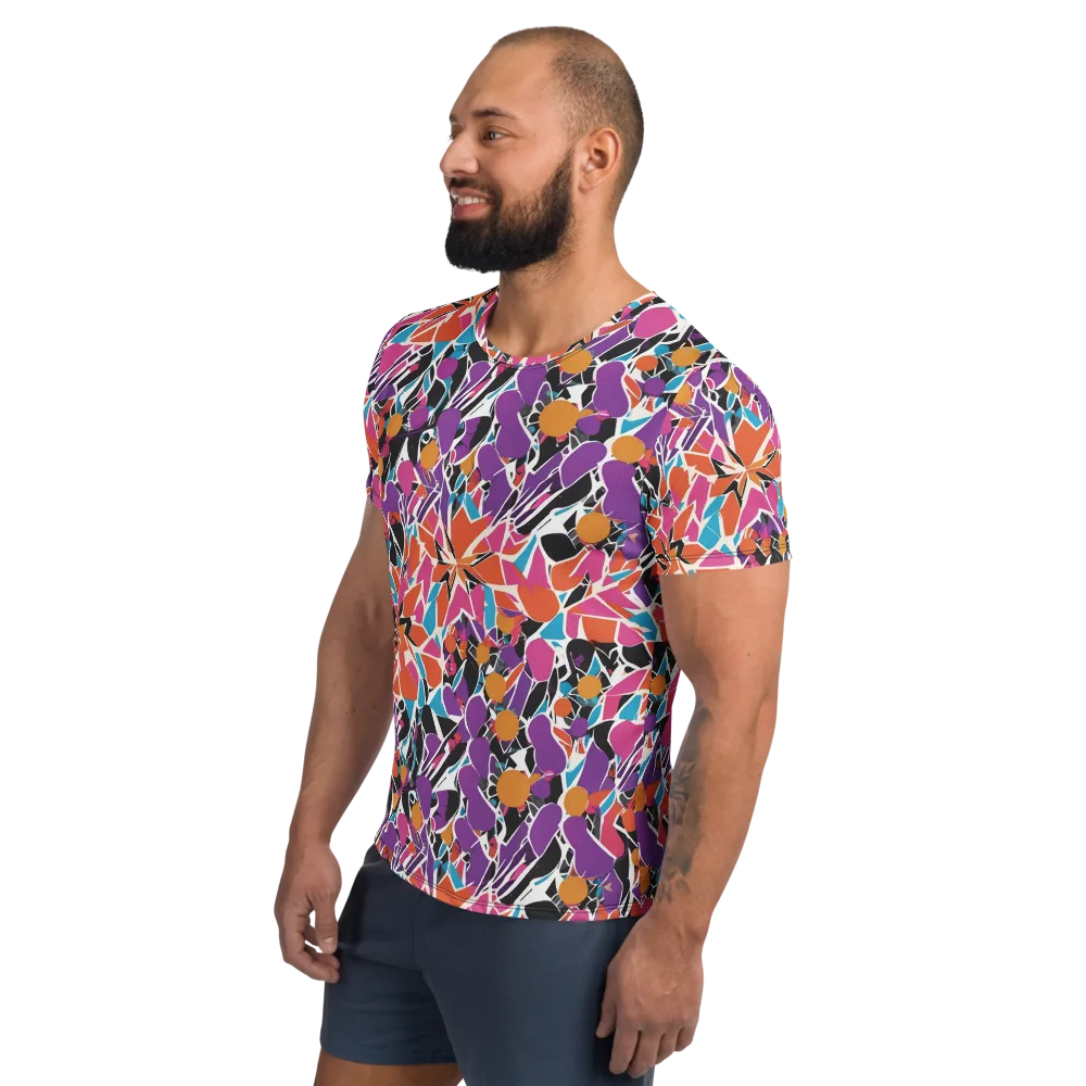 Kaleidoscope Grove on Men's Athletic T-Shirt — Left