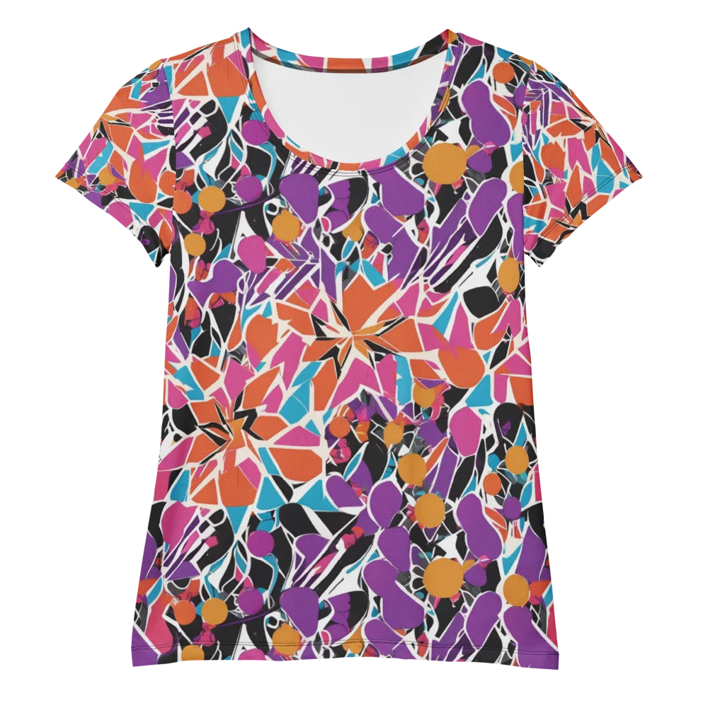 Kaleidoscope Grove on Women's Athletic T-Shirt — Front