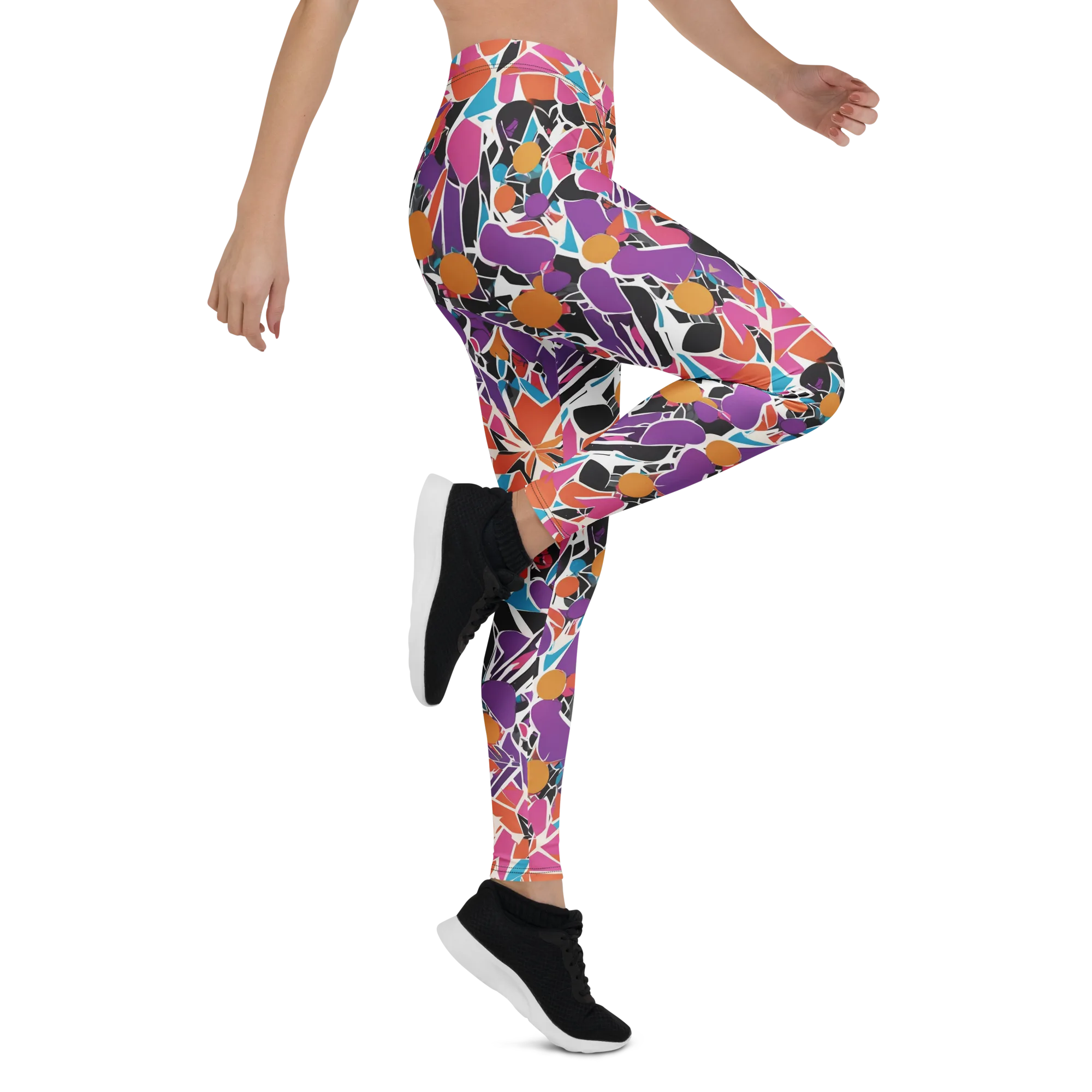 Kaleidoscope Grove on Leggings — Right