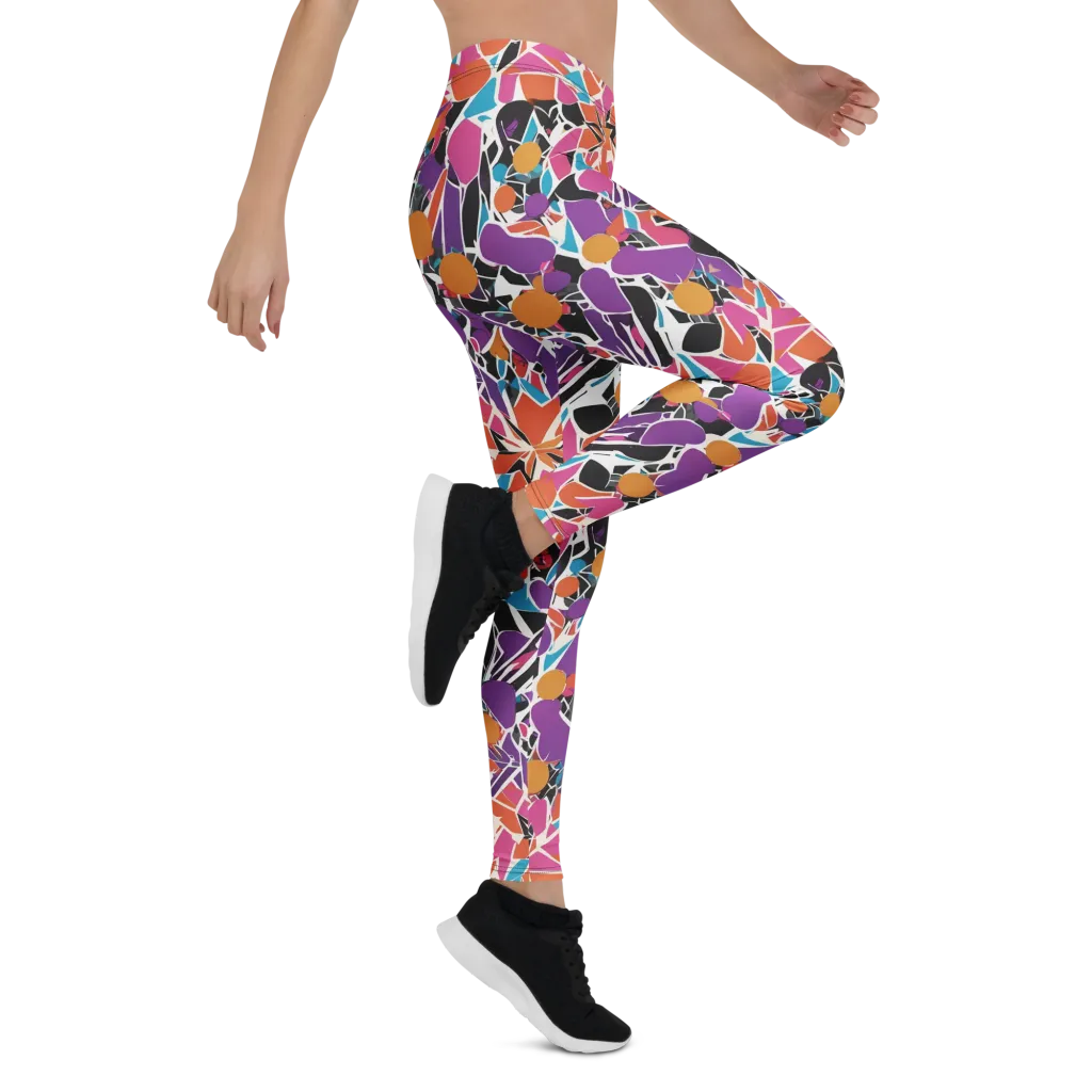 Kaleidoscope Grove on Leggings — Right