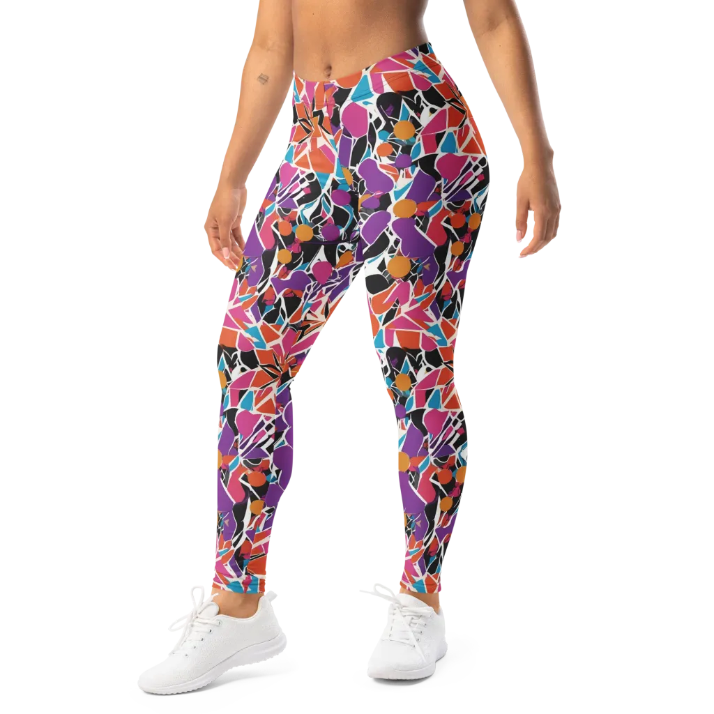 Kaleidoscope Grove on Leggings — Left Front