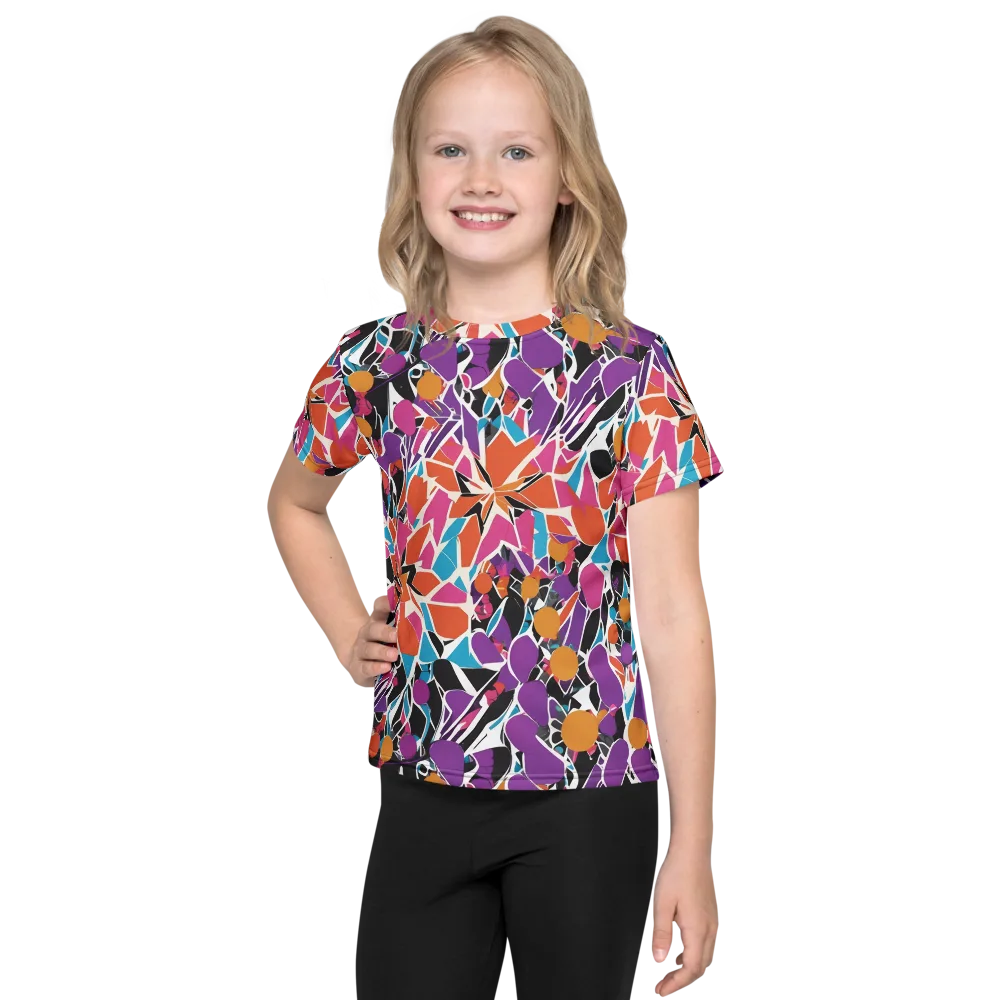 Kaleidoscope Grove on Kids Crew Neck T-Shirt — Front