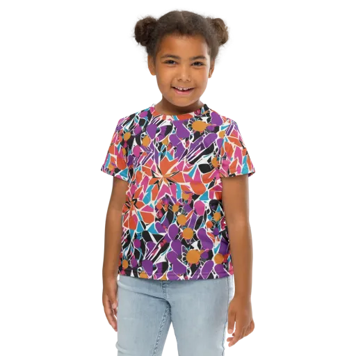 Kaleidoscope Grove on a Kids Crew Neck T-Shirt