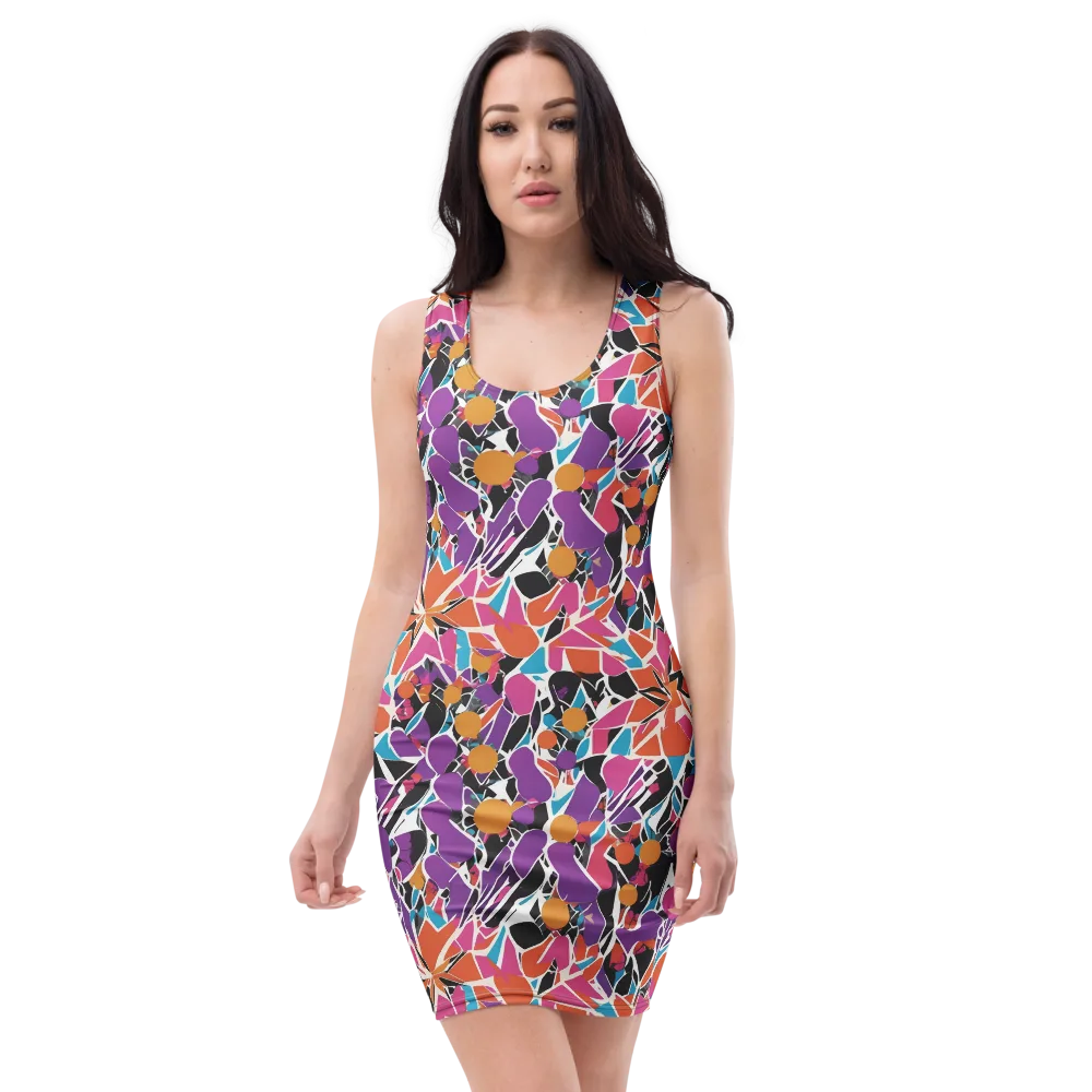 Kaleidoscope Grove on Bodycon Dress — Front