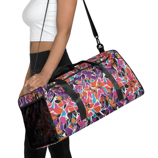 Kaleidoscope Grove on a Duffle Bag