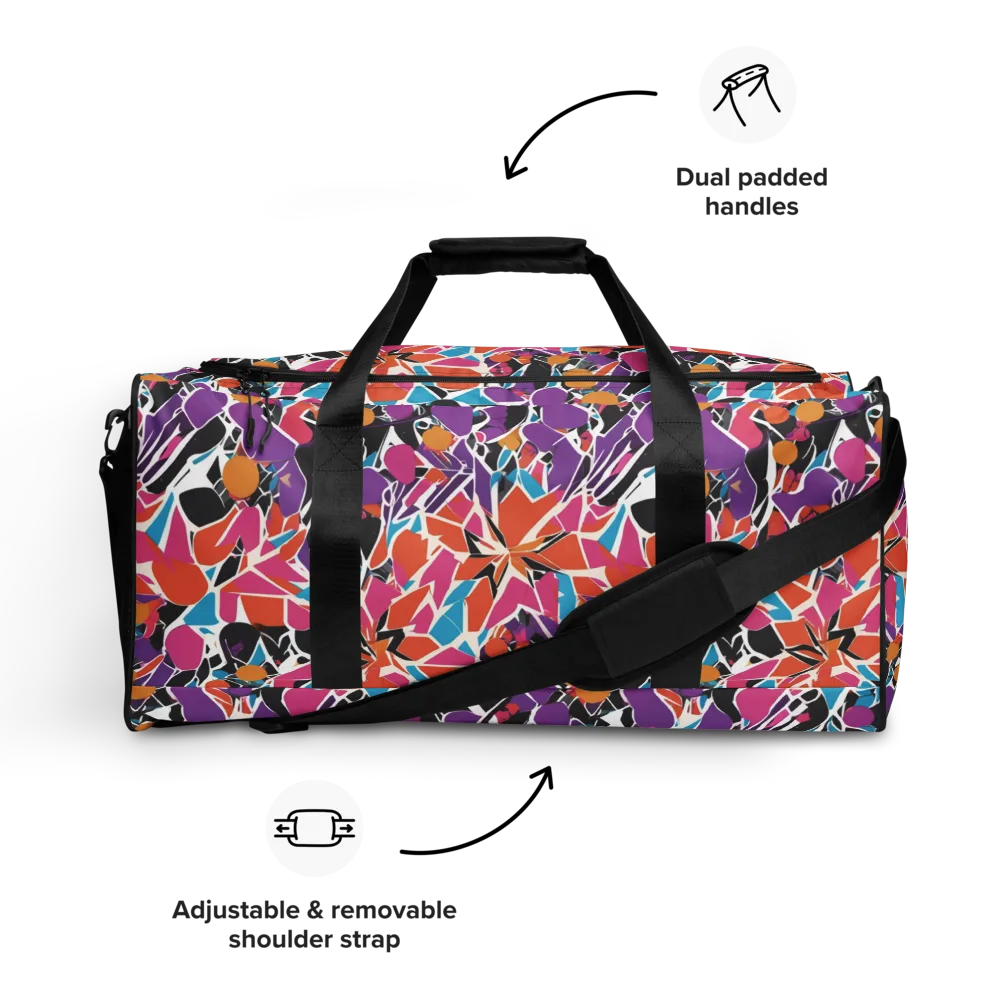 Kaleidoscope Grove on Duffle Bag — Front