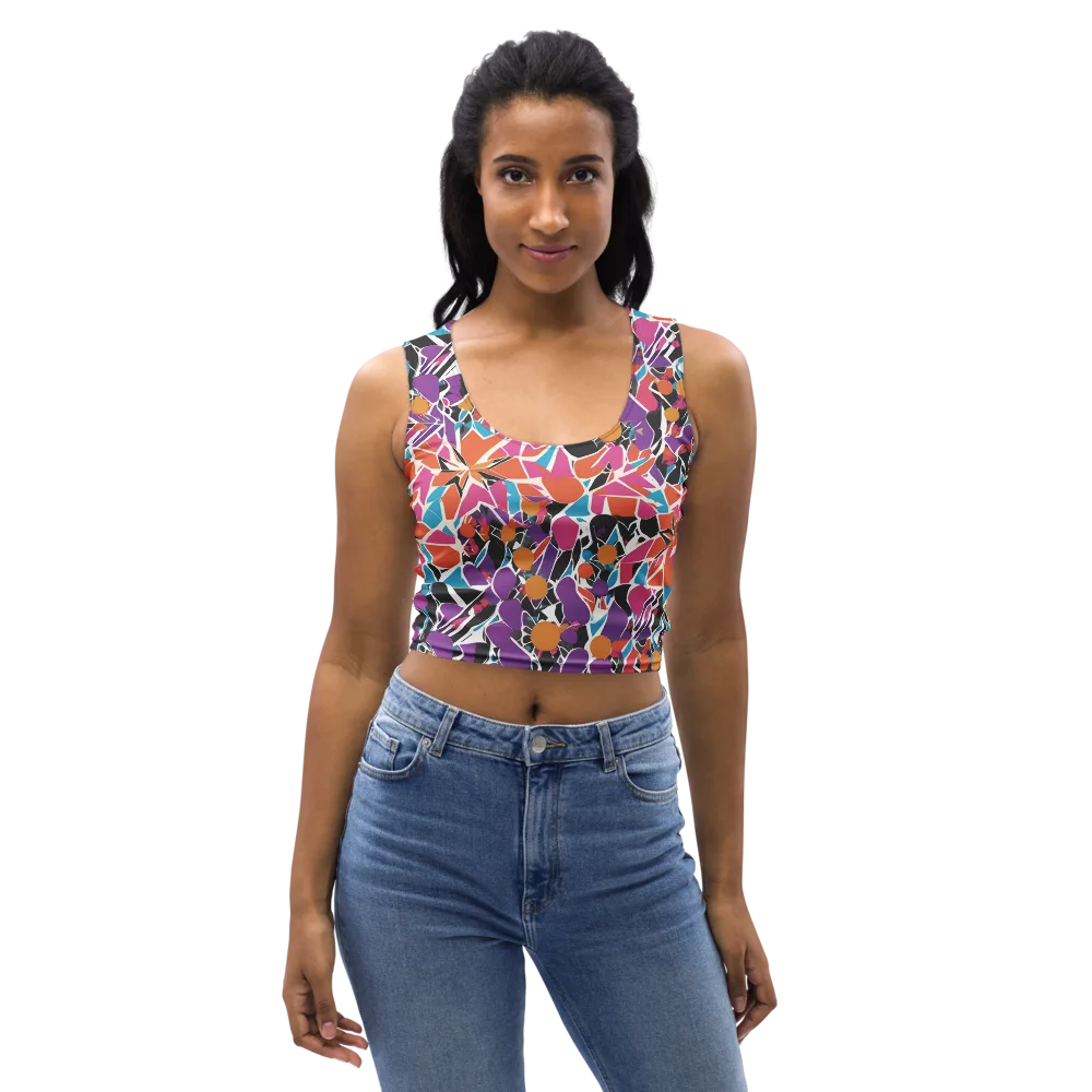 Kaleidoscope Grove on Crop Top — Front