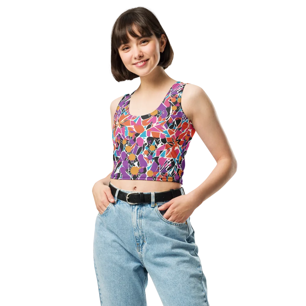Kaleidoscope Grove on Crop Top — Front
