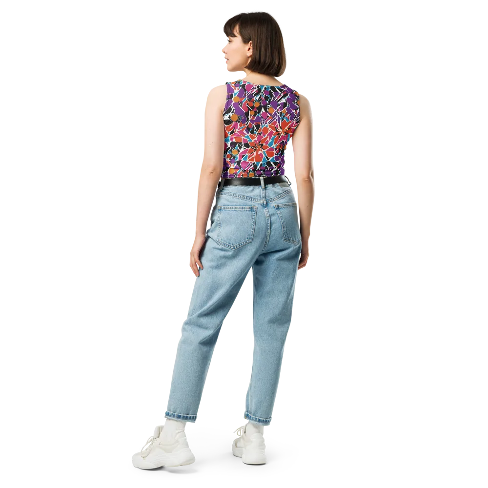 Kaleidoscope Grove on Crop Top — Back