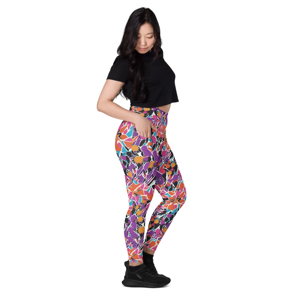 Kaleidoscope Grove on Leggings with Pockets — Right