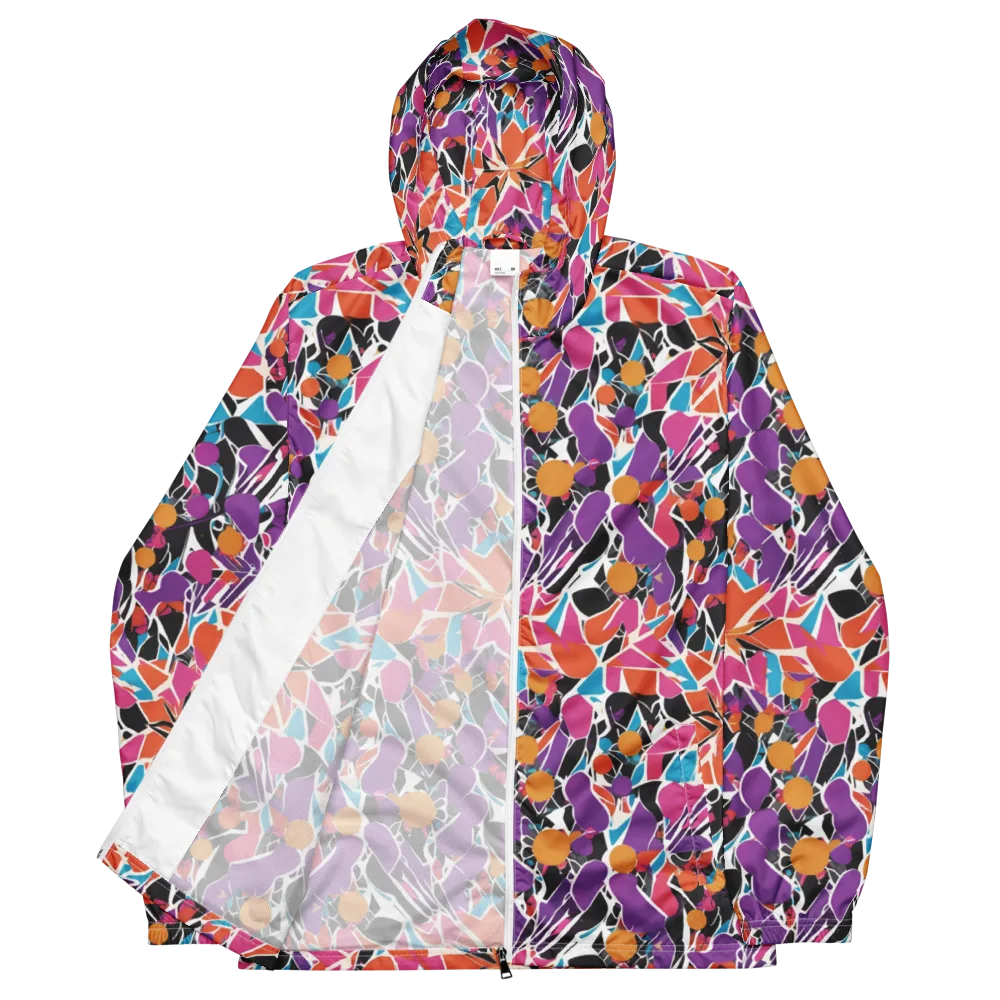 Kaleidoscope Grove on Men's Windbreaker — Front