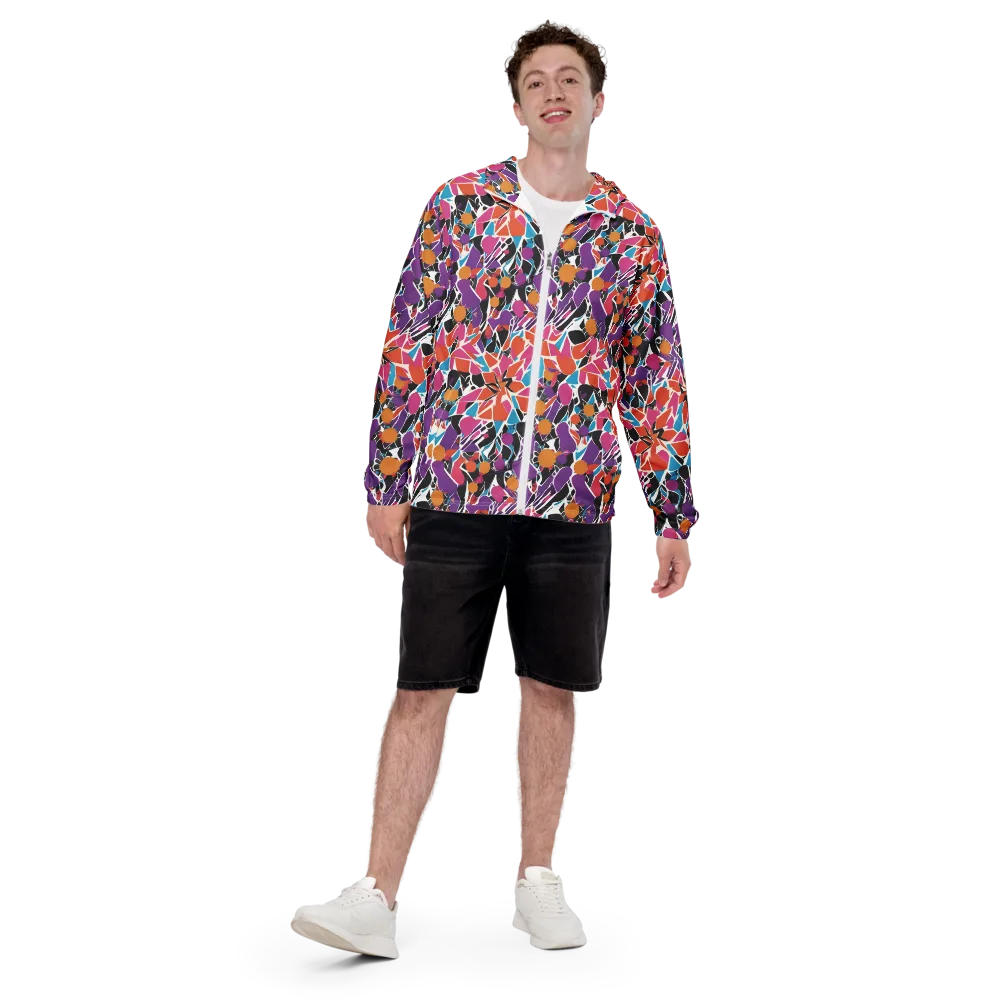 Kaleidoscope Grove on Men's Windbreaker — Front